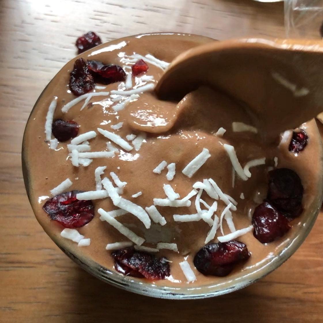 Nieve de plátano con cacao - Come Verde