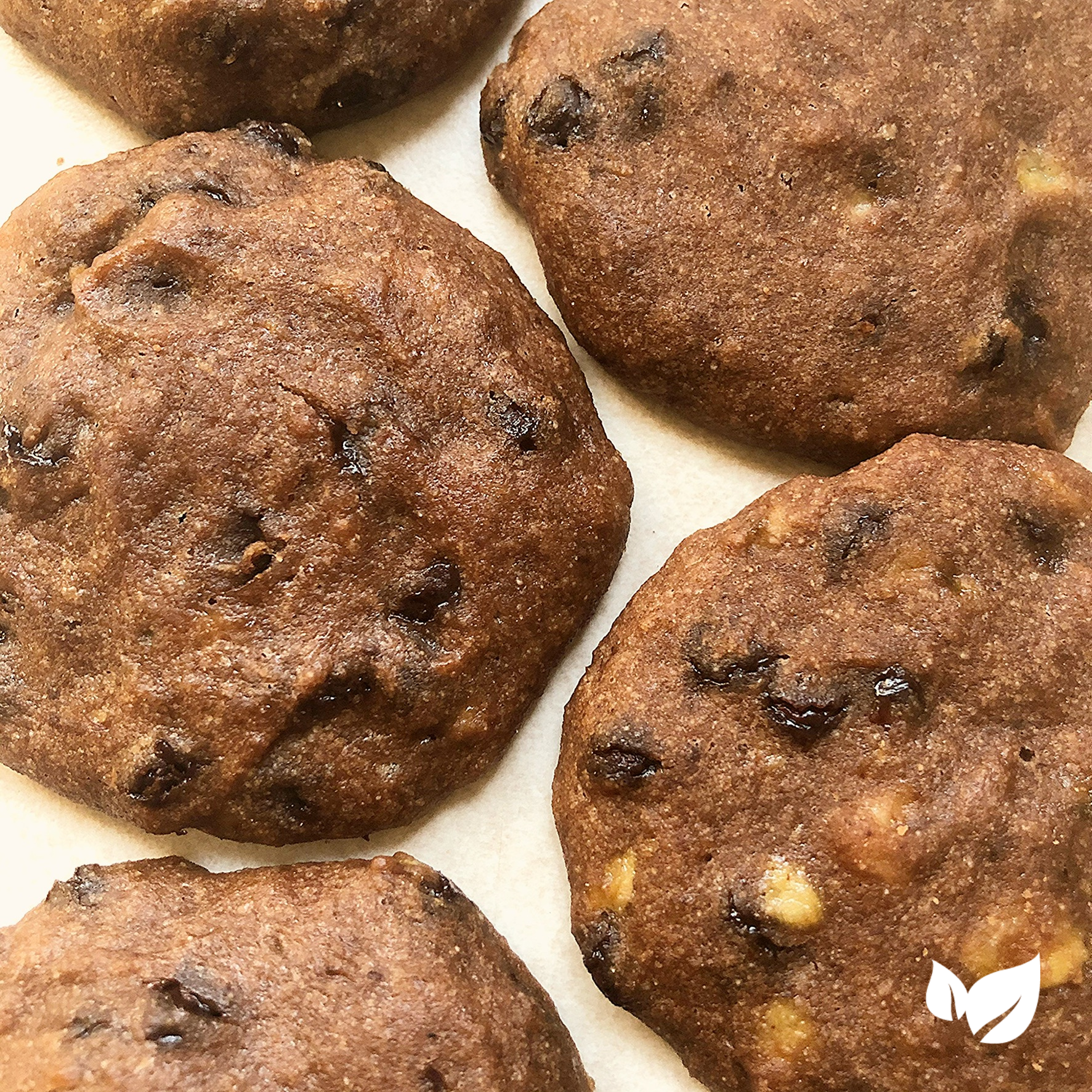 Galletas con chispas de chocolate y cocoa - Come Verde