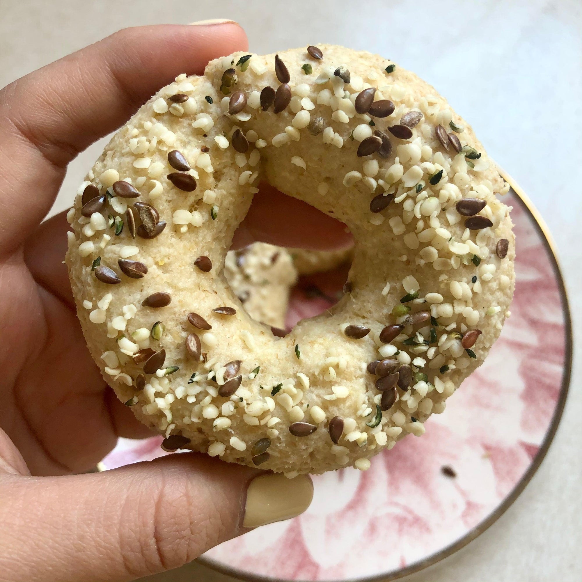 Bagel saludable - Come Verde