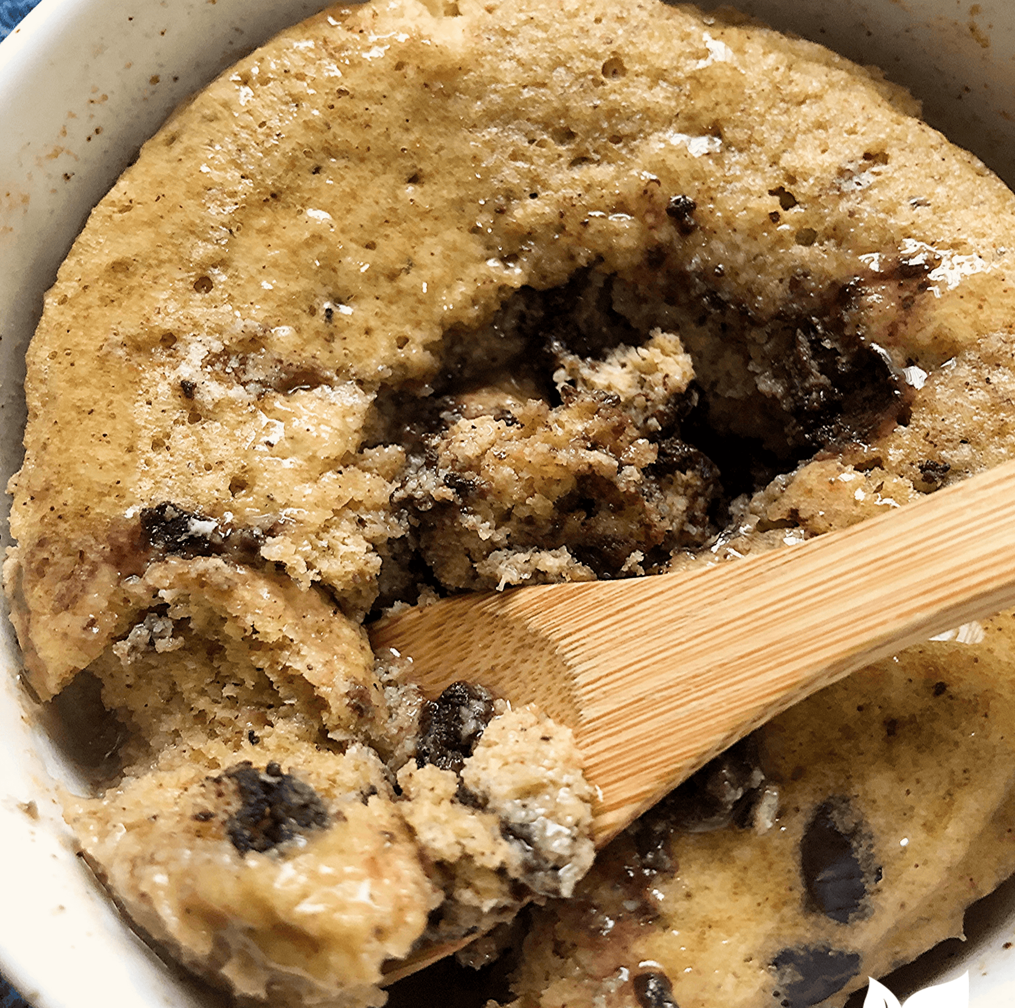 Mugcake de choco almendra - Come Verde