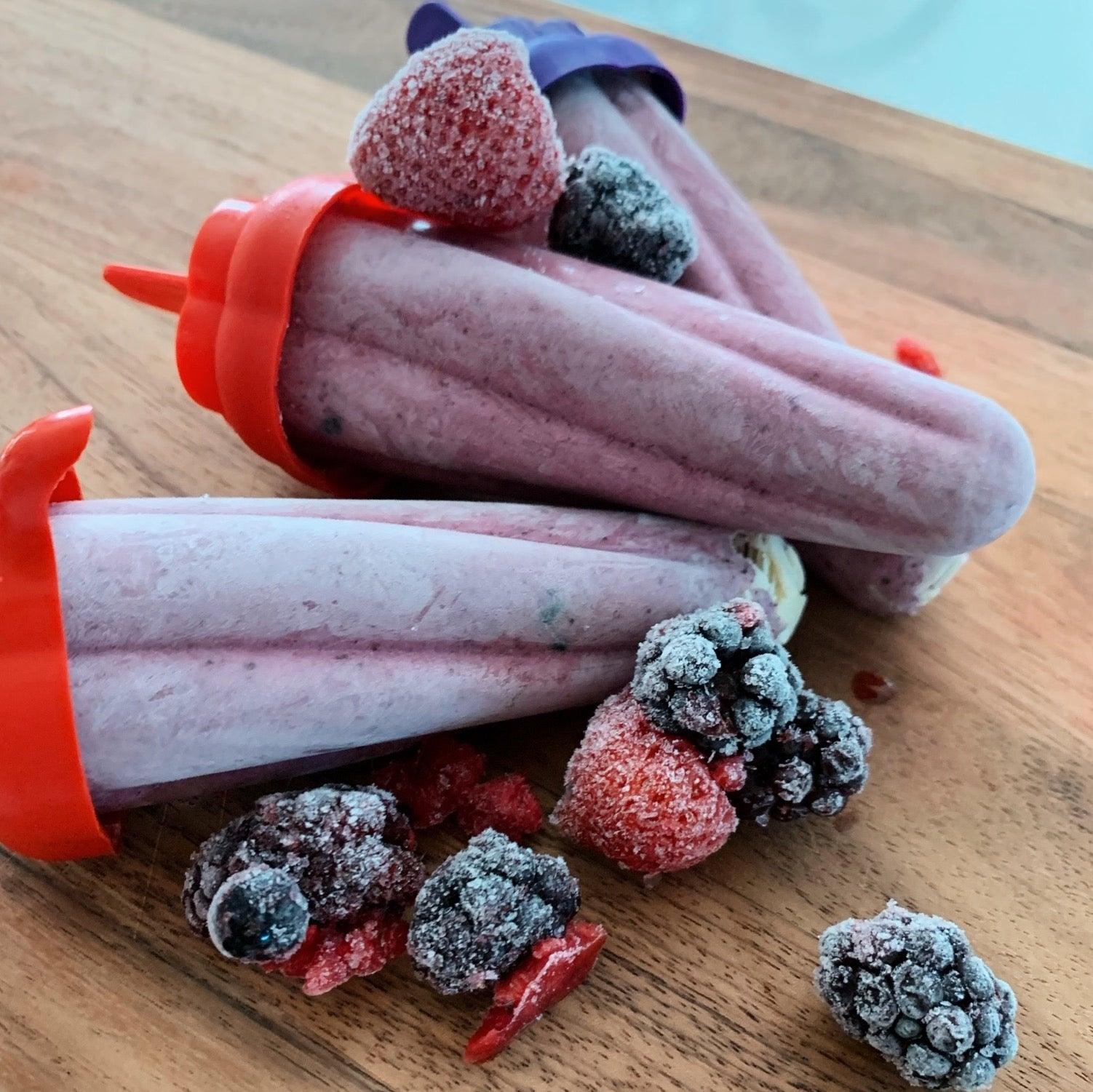 Paletas de Berries - Come Verde