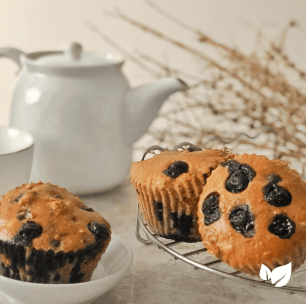 Muffin con moras y un toque de limón🍋⁠ - Come Verde