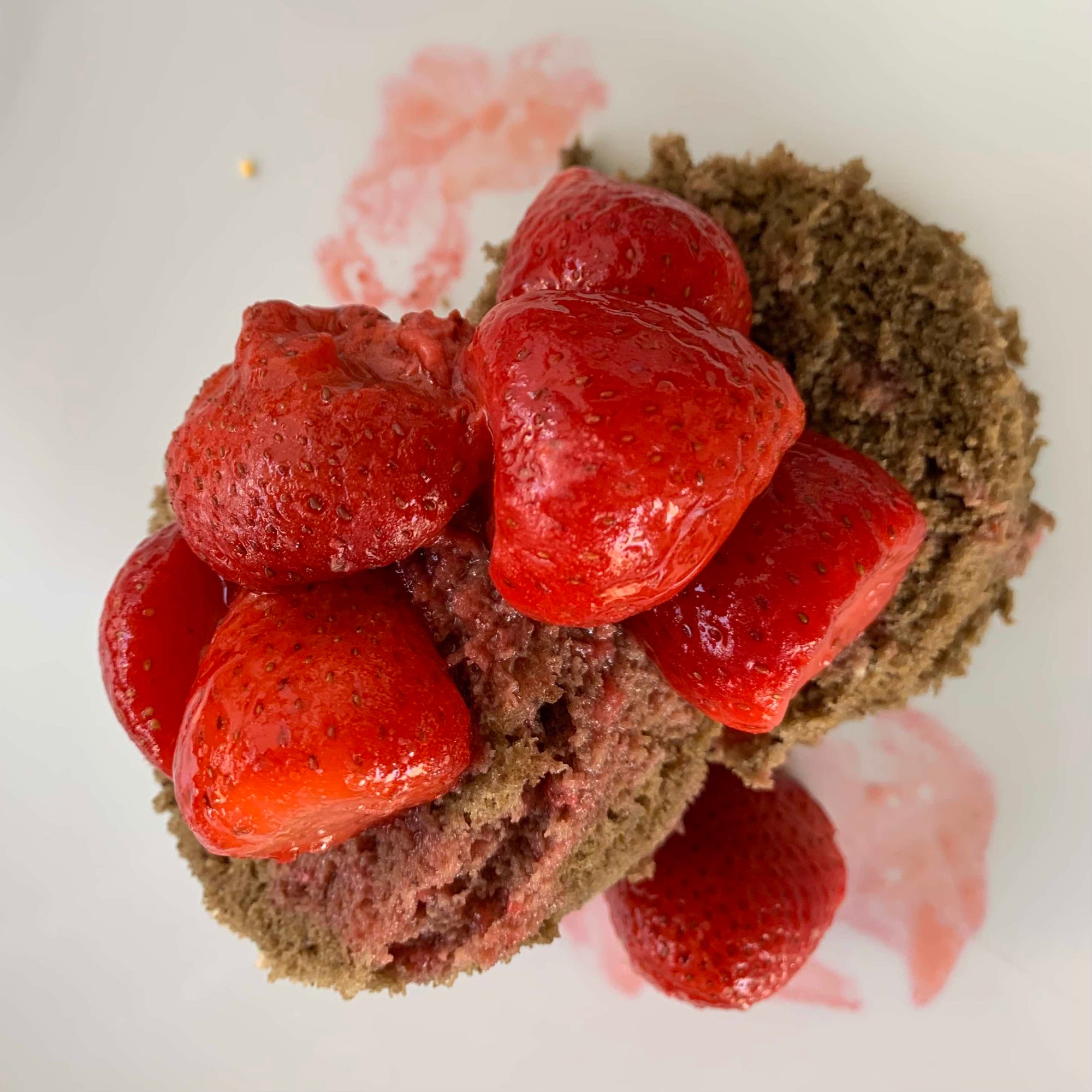 Mugcake con fresas - Come Verde