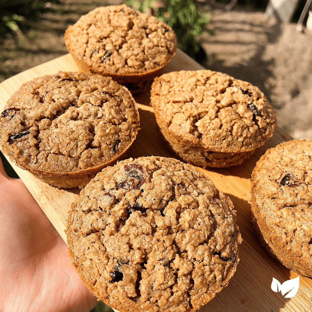 Muffins de avena y arándanos - Come Verde