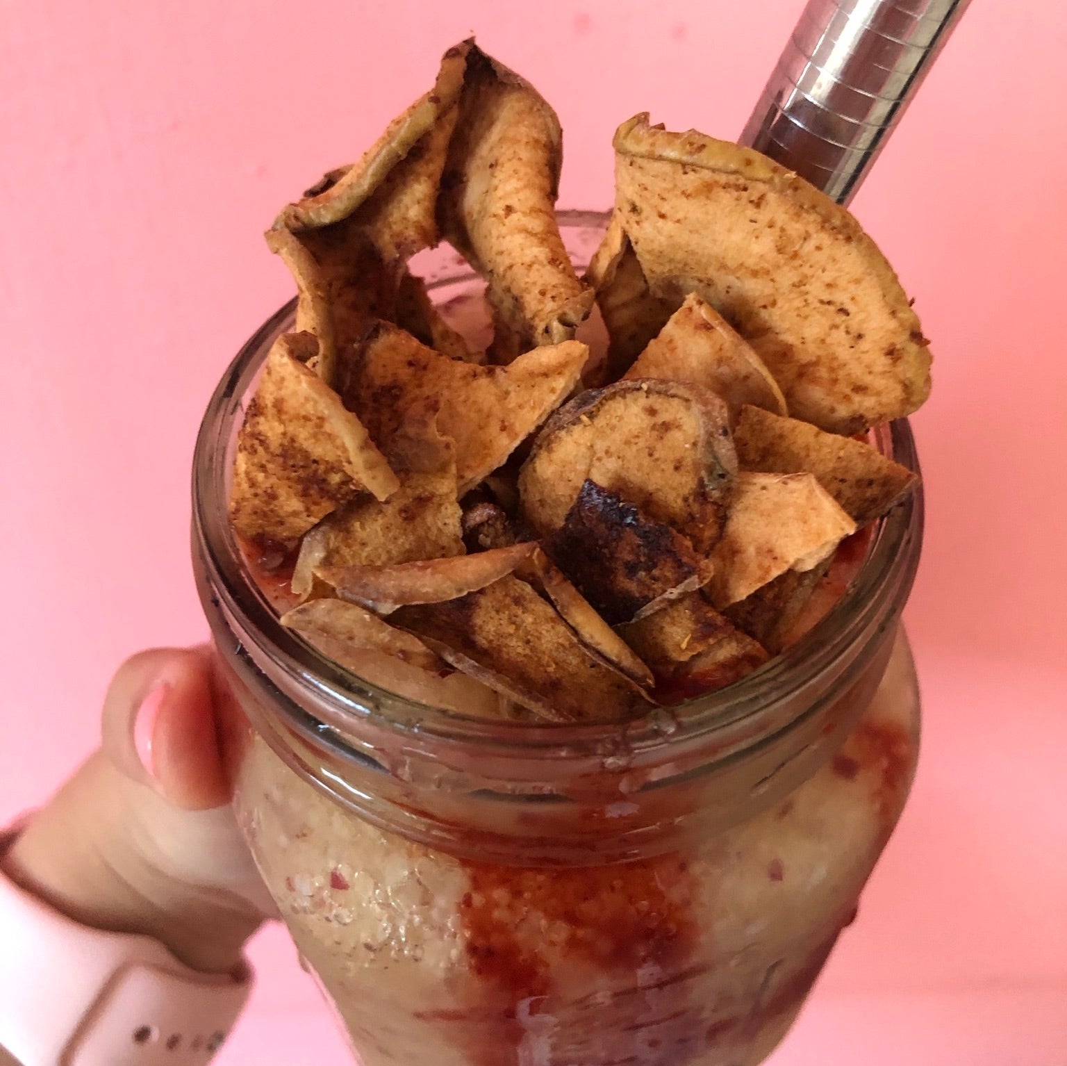 Frappé de Manzana Y Chamoy - Come Verde