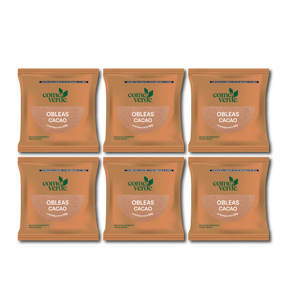 6x OBLEAS CACAO 60g