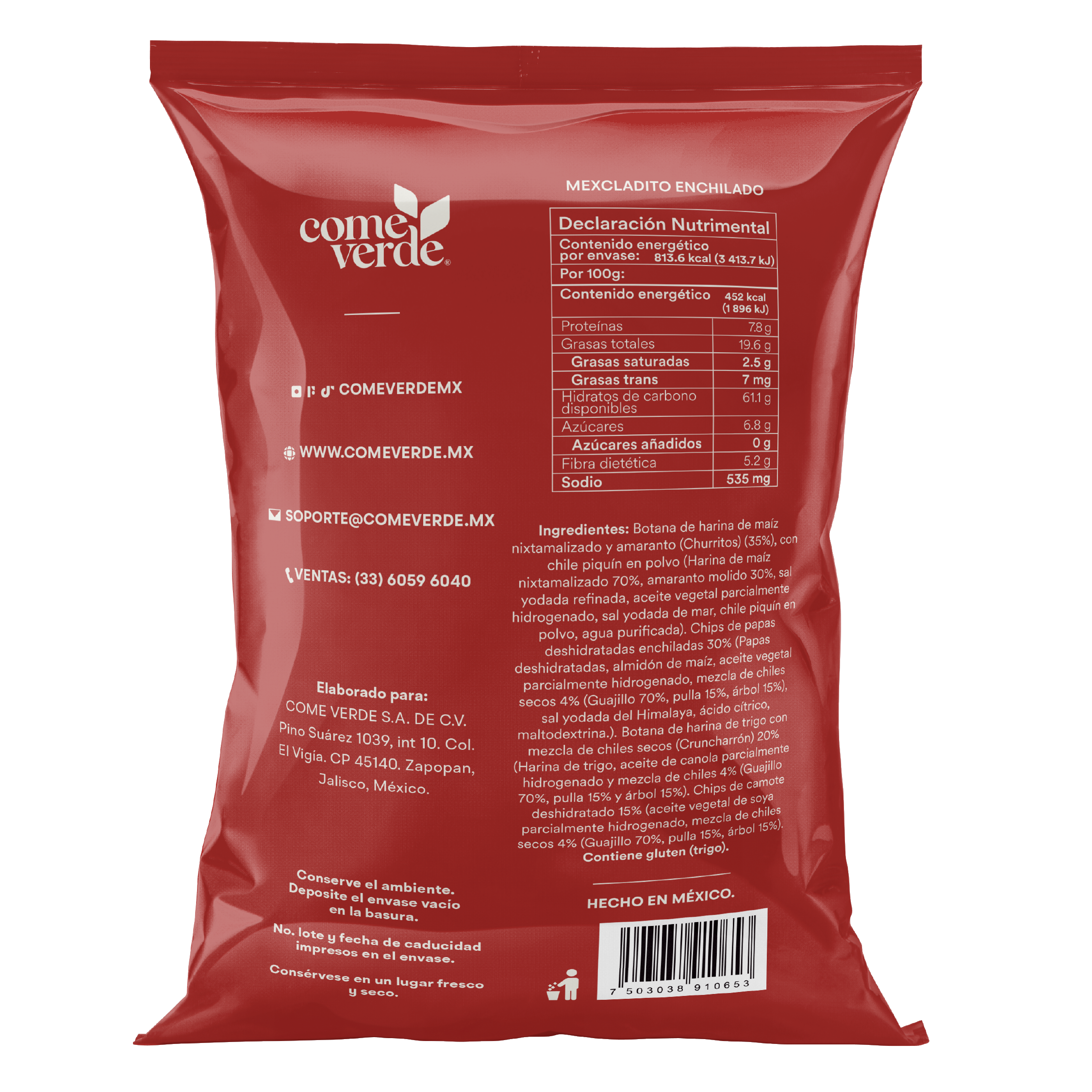 6 PACK MEXCLADITO ENCHILADO 180g