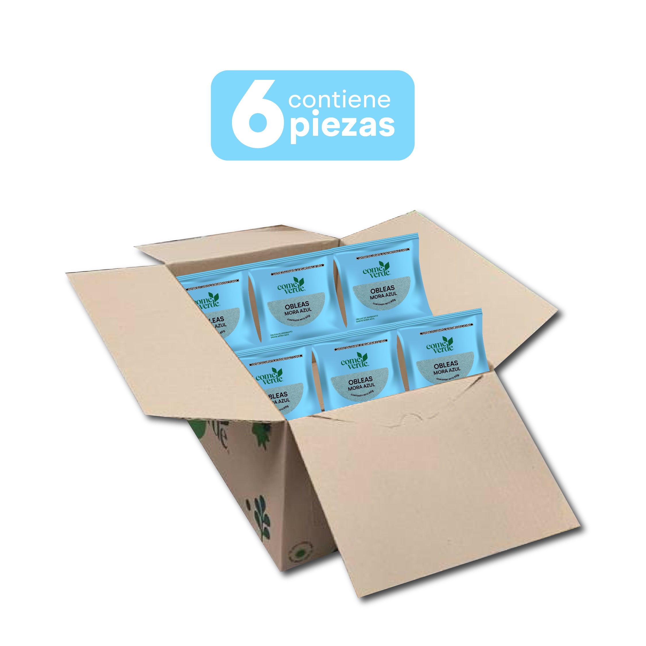 6x OBLEAS MORA AZUL 60g.
