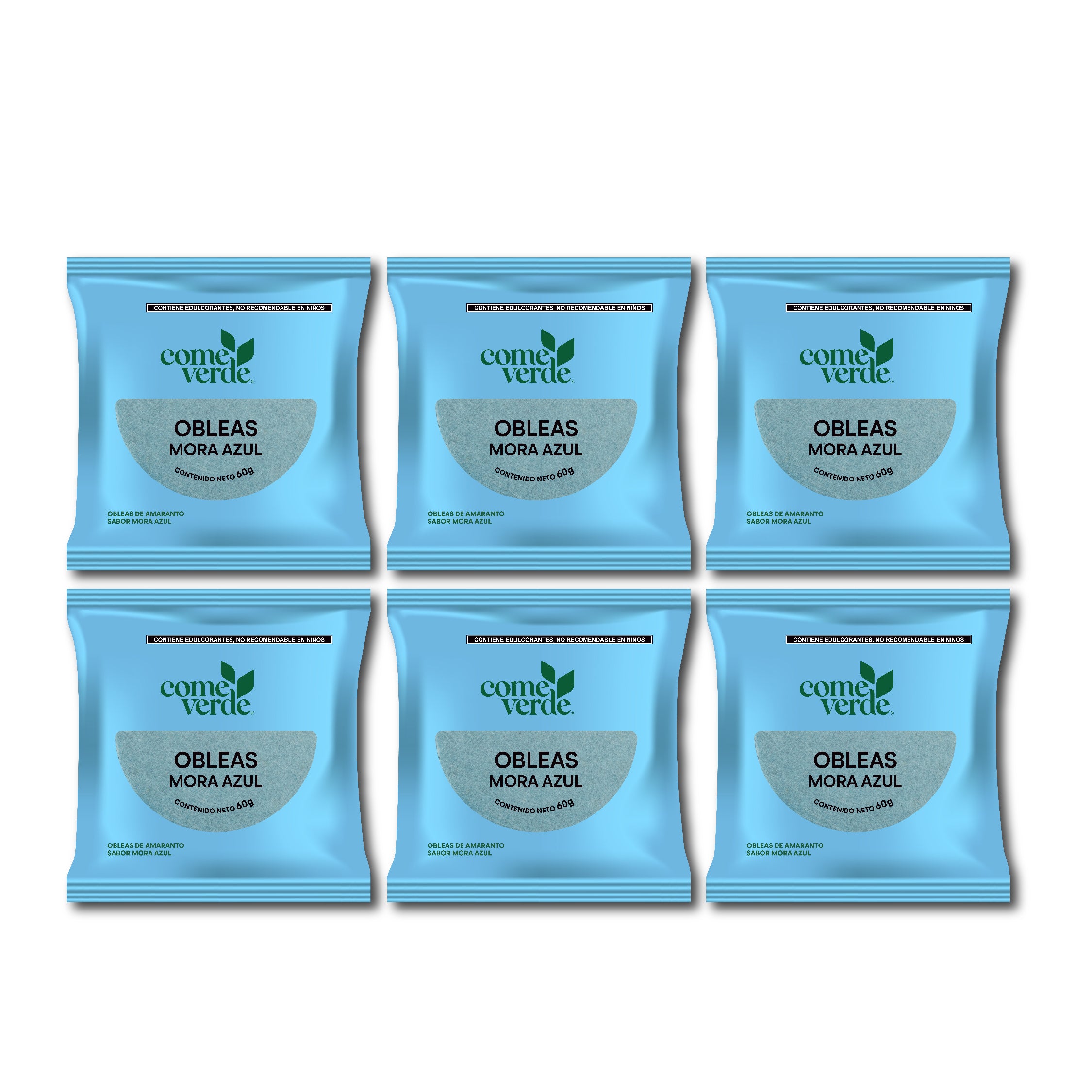6x OBLEAS MORA AZUL 60g.