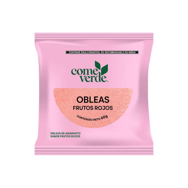 6x OBLEAS FRUTOS ROJOS 60g