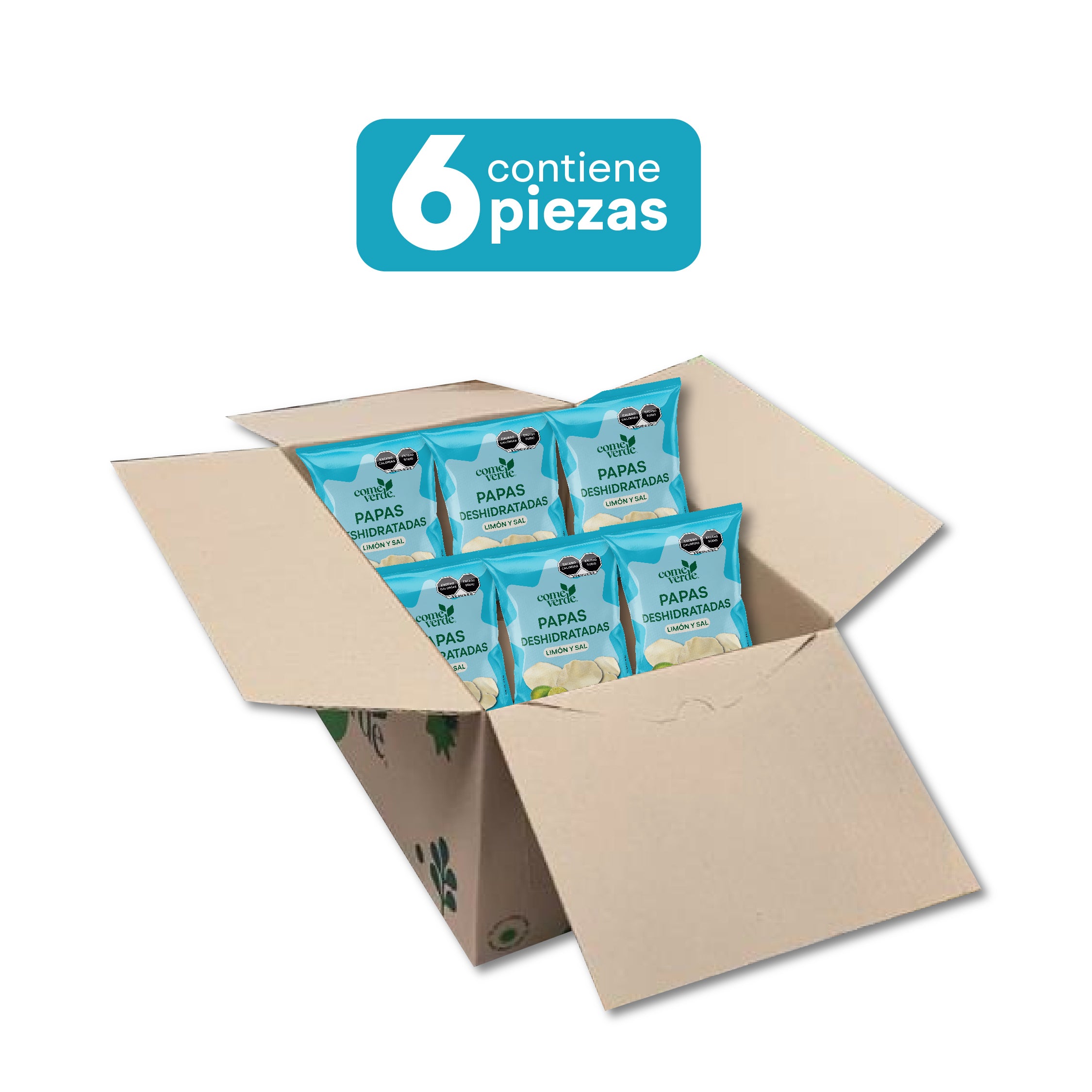 6 PACK PAPA LIMÓN Y SAL 85g