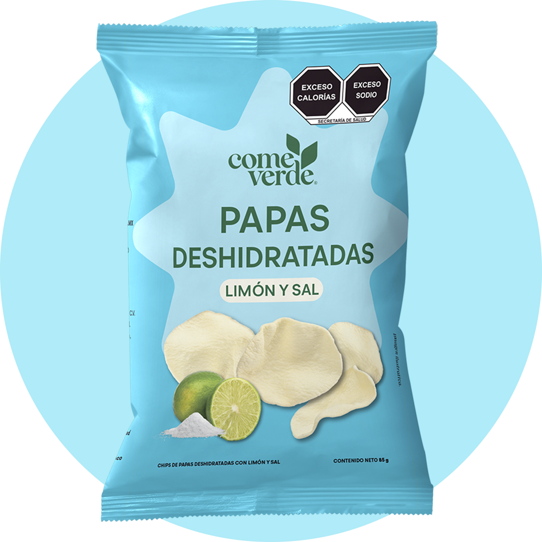 PAPAS DESHIDRATADAS SAL Y LIMÓN 85g