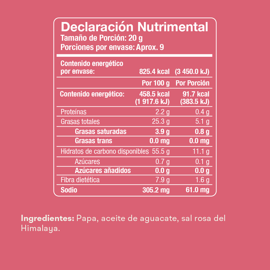 CASERAS PAPA CON SAL DEL HIMALAYA 180G