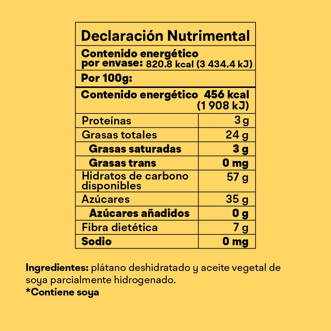 PLÁTANO NATURAL 180g