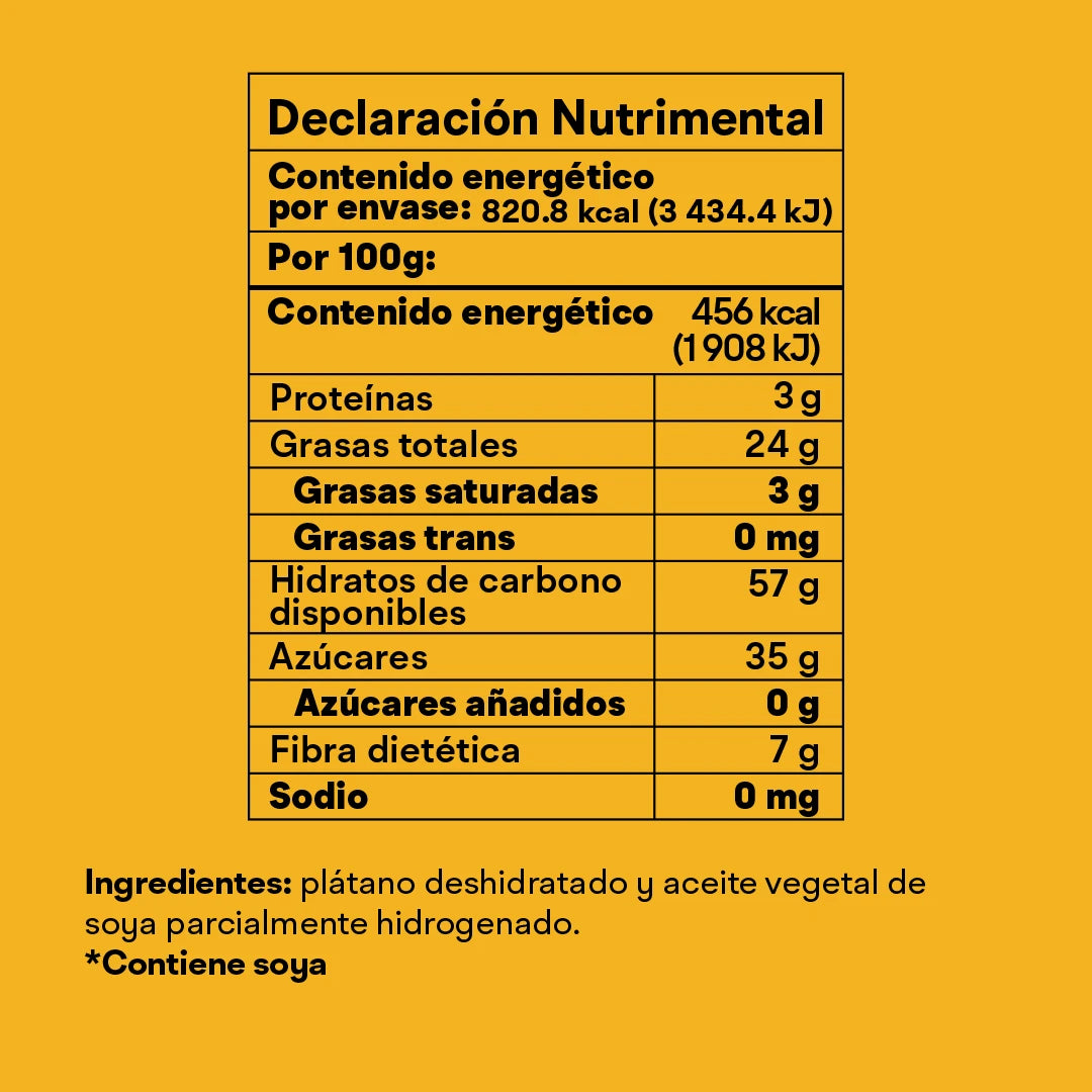 6 PACK PLÁTANO NATURAL 180g