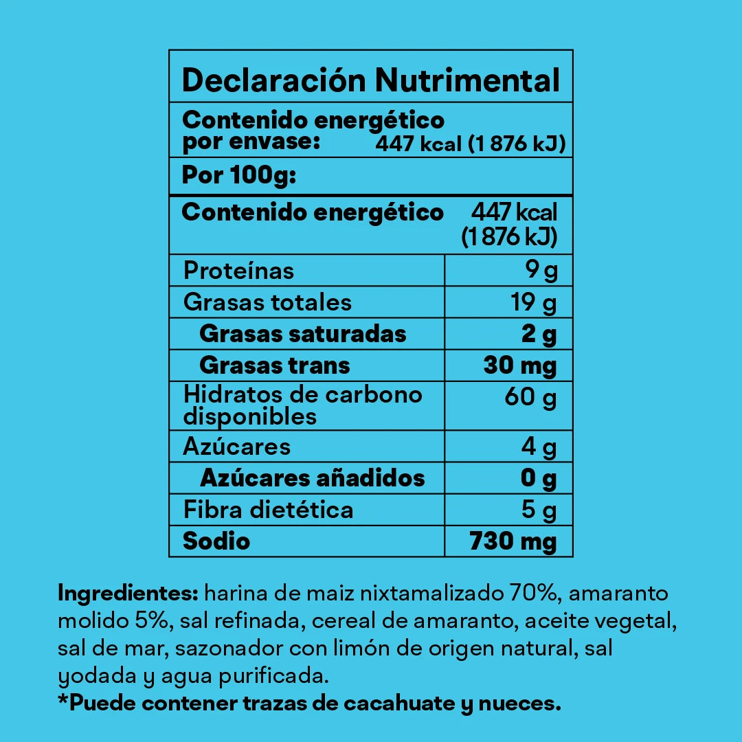 CHURRITOS LIMÓN Y SAL 100g